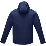 Chaquetas personalizadas softshell rPET 280 g/m2 Elevate NXT color azul marino segunda vista trasera