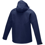Chaquetas personalizadas softshell rPET 280 g/m2 Elevate NXT color azul marino tercera vista trasera