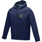 Chaquetas personalizadas softshell rPET 280 g/m2 Elevate NXT color azul marino