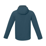Chaqueta softshell impermeable de poliéster 300 g/m2 Elevate Life color azul cian segunda vista trasera
