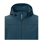 Chaqueta softshell impermeable de poliéster 300 g/m2 Elevate Life color azul cian vista detalle 1