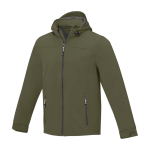 Chaqueta softshell impermeable de poliéster 300 g/m2 Elevate Life color verde oliva