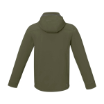 Chaqueta softshell impermeable de poliéster 300 g/m2 Elevate Life color verde oliva segunda vista trasera