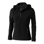 Chaqueta softshell con capucha mujer poliéster 300 g/m2 Elevate Life color negro