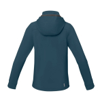 Chaqueta softshell con capucha mujer poliéster 300 g/m2 Elevate Life color azul cian segunda vista trasera