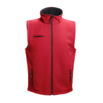 Chalecos softshell poliéster y elástano 280 g/m2 THC Baku color rojo primera vista
