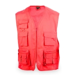 Chalecos de trabajo personalizados de algodón y poliéster MKT Soviet color rojo primera vista