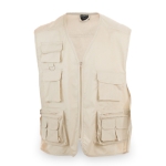 Chalecos de trabajo personalizados de algodón y poliéster MKT Soviet color beige