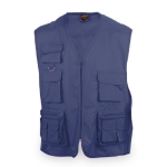 Chalecos de trabajo personalizados de algodón y poliéster MKT Soviet color azul marino