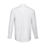 Camisas con logo Oxford algodón y poliéster hombre 130 g/m2 THC Tokyo color blanco segunda vista