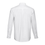 Camisas con logo Oxford algodón y poliéster hombre 130 g/m2 THC Tokyo color blanco
