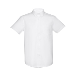 Camisas promocionales en algodón y poliéster 130 g/m2 THC London WH color blanco primera vista