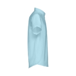 Camisas promocionales en algodón y poliéster 130 g/m2 THC London WH color azul claro tercera vista