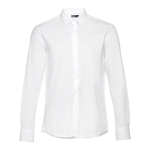 Camisas publicitarias de corte ajustado para hombre 115 g/m2 THC Paris color blanco