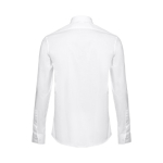 Camisas publicitarias de corte ajustado para hombre 115 g/m2 THC Paris color blanco segunda vista
