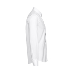 Camisas publicitarias de corte ajustado para hombre 115 g/m2 THC Paris color blanco tercera vista
