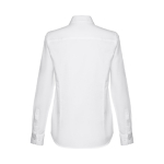 Camisa ceñida para mujer algodón y poliéster 130 g/m2 THC Tokyo color blanco segunda vista