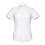 Camisas Oxford mujer en algodón y poliéster 130 g/m2 THC London WH color blanco