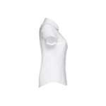Camisas Oxford mujer en algodón y poliéster 130 g/m2 THC London WH color blanco tercera vista