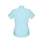 Camisas Oxford mujer en algodón y poliéster 130 g/m2 THC London WH color azul claro segunda vista