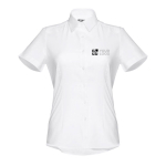 Camisas Oxford mujer en algodón y poliéster 130 g/m2 THC London WH vista principal