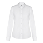 Camisas con logotipo para mujer algodón y poliamida 115 g/m2 THC Paris color blanco