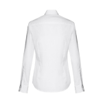 Camisas con logotipo para mujer algodón y poliamida 115 g/m2 THC Paris color blanco segunda vista