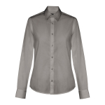 Camisas con logotipo para mujer algodón y poliamida 115 g/m2 THC Paris color gris oscuro primera vista