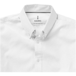 Camisa publicitaria algodón Oxford para hombre 142 g/m2 Elevate Life color blanco vista detalle 2