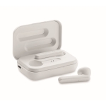 Sencillos auriculares con logo y bluetooth 5.0 en caja Ultimate color blanco