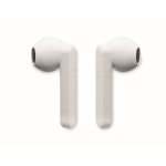 Sencillos auriculares con logo y bluetooth 5.0 en caja Ultimate color blanco quinta vista