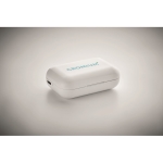 Sencillos auriculares con logo y bluetooth 5.0 en caja Ultimate color blanco vista principal