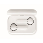 Sencillos auriculares con logo y bluetooth 5.0 en caja Ultimate color blanco decima vista