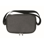 Bolsa nevera de RPET jaspeado con capacidad para 6 latas color negro sexta vista