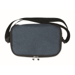 Bolsa nevera de RPET jaspeado con capacidad para 6 latas color azul sexta vista