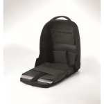 Mochila de oficina RPET con correas acolchadas para PC de 13'' color negro vista fotografía octava vista