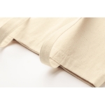 Bolsa de la compra de canvas con asas largas y fuelle 270 g/m2 color beige vista fotografía tercera vista
