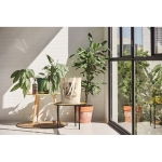 Bolsa de la compra de canvas con asas largas y fuelle 270 g/m2 color beige segunda vista bodegón