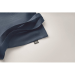 Bolsa para compras personalizada de cáñamo con fuelle 200 g/m2 Planet color azul vista fotografía quinta vista