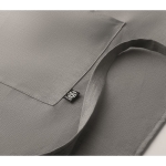 Delantal EcoFriendly color gris vista fotografía tercera vista