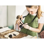 Delantal EcoFriendly color verde vista bodegón