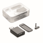 Sets bloqueadores para ordenador en estuche transparente Blocker color negro