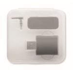 Sets bloqueadores para ordenador en estuche transparente Blocker color negro quinta vista