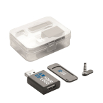 Sets bloqueadores para ordenador en estuche transparente Blocker color negro vista de impresión