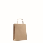 Bolsa de papel pequeña a color para regalo 90 g/m2 Retail Colors Small color beige
