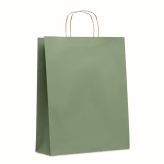Bolsas de papel personalizadas grandes 90 g/m2 Retail Colors Large color verde