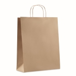 Bolsas de papel personalizadas grandes 90 g/m2 Retail Colors Large color beige