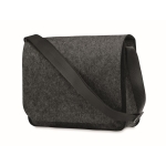 Bolsa para portátil de fieltro RPET con cierre de velcro 15'' Casual color gris oscuro