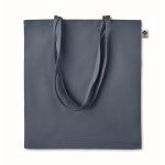 Bolsas baratas de algodón orgánico en color 140 g/m2 Organic Colors color azul