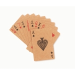 Baraja de cartas de papel reciclado personalizada para publicidad Recycled color beige quinta vista